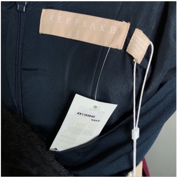 NWT Keepsake the Label “Stop Me” Lace Trim Long Dress - Picture 5 of 6